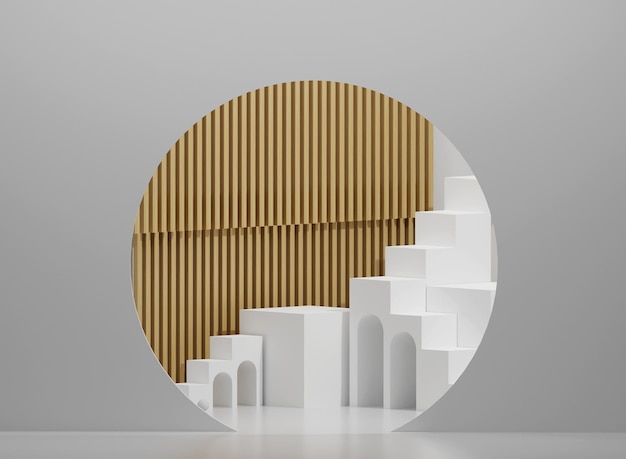minimalist interior concept for product presentation