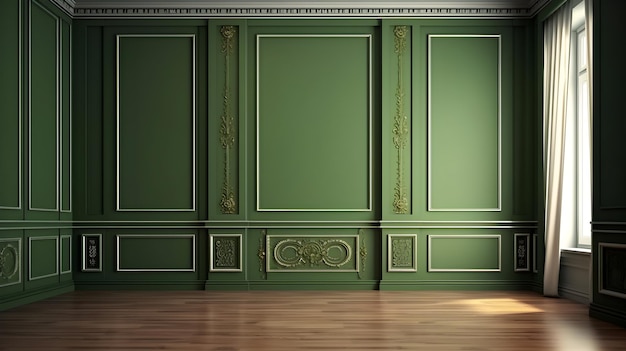 Minimalist Interior of modern interior desige 3D rendering generative ai