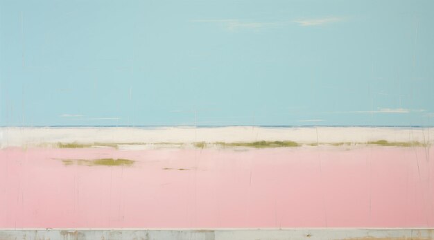 Photo minimalist landscape art pink sands