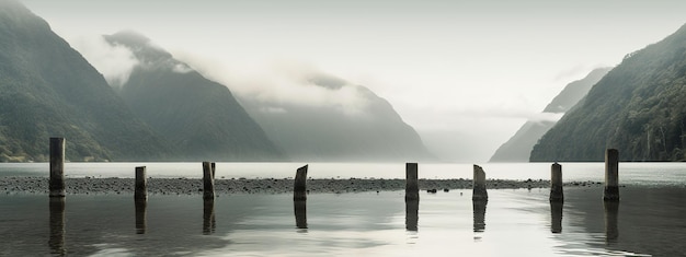 minimalist landscape in New Zealand