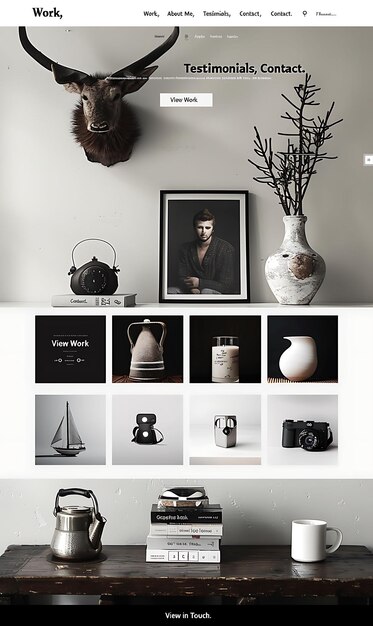 minimalist layout with whitespace emphasis simple website la autumn theme layout idea designs