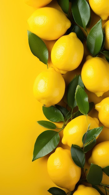 Minimalist lemon background