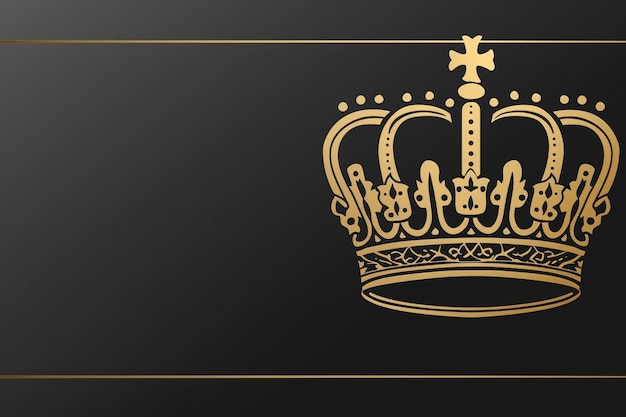 Photo minimalist line crown background