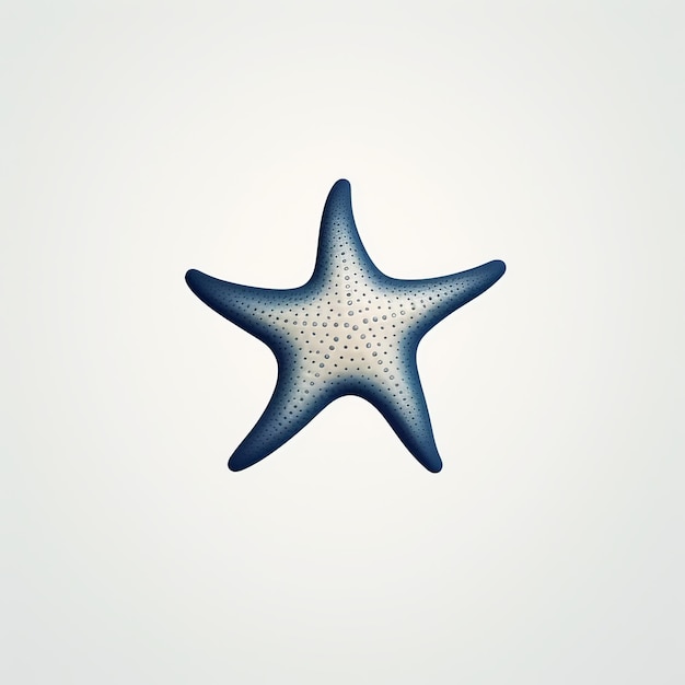 Minimalist Line Logo For Starfish Art