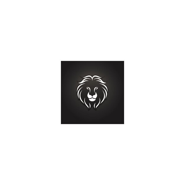 Photo minimalist lion design logo16