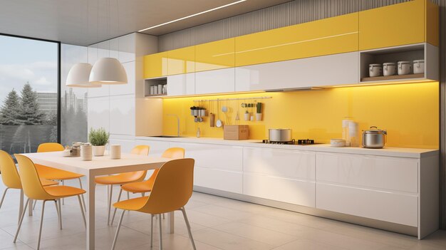 Photo minimalist luxury home interior design for modern kitchen scandinavian interior