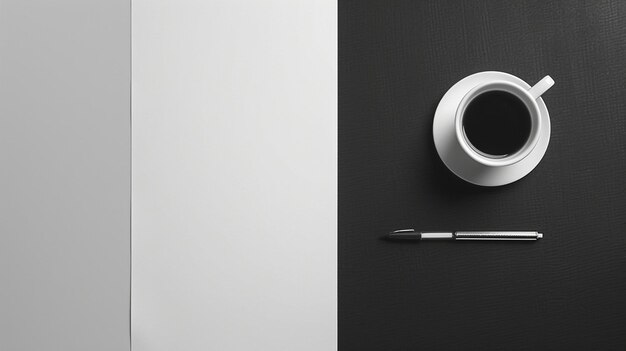 Photo minimalist masculine work desk background