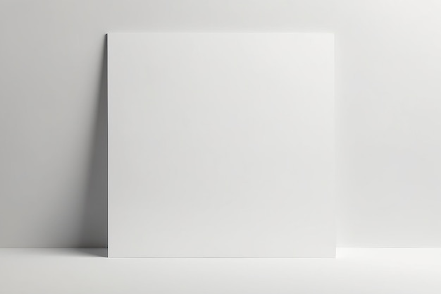 Minimalist Mockup with blank white space for placing your design