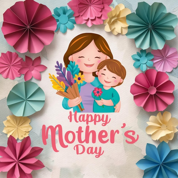 A minimalist and modern mothersday design