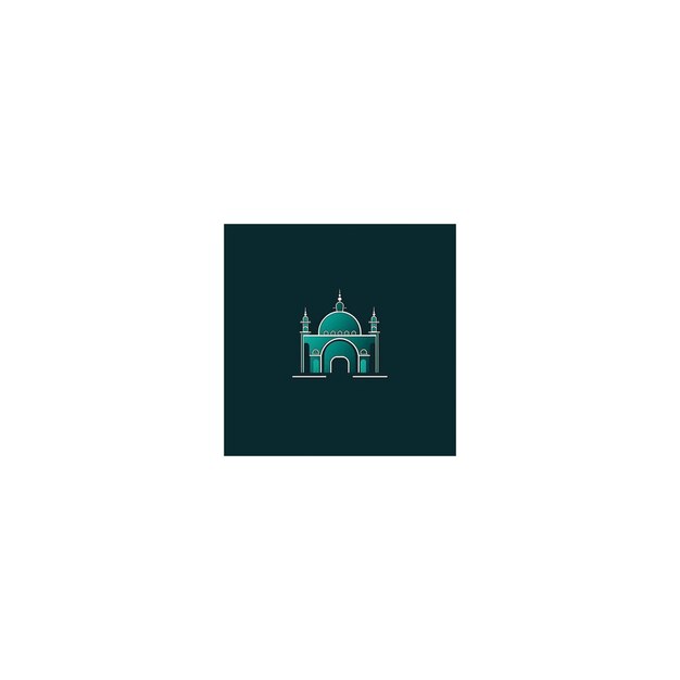 Foto logo minimalista della moschea 18