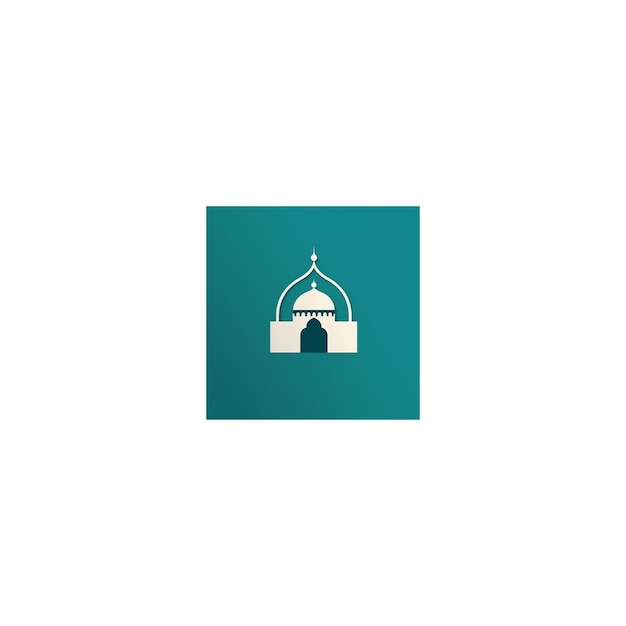 Фото Логотип минималистской мечети 4