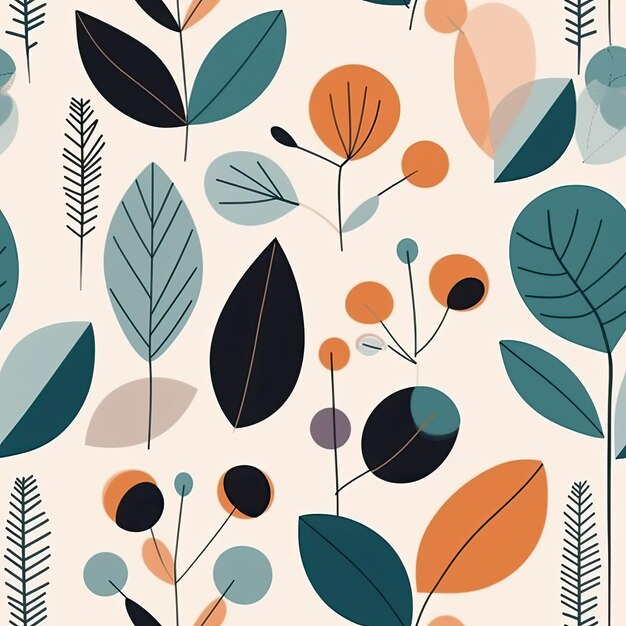 Minimalist and natureinspired patterns with clean lines