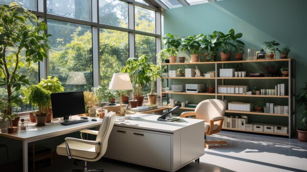 minimalist office interior