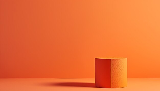 Photo minimalist orange background