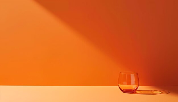 Photo minimalist orange background