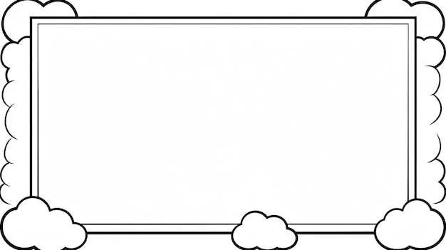 Minimalist Page Border Simple Black Line