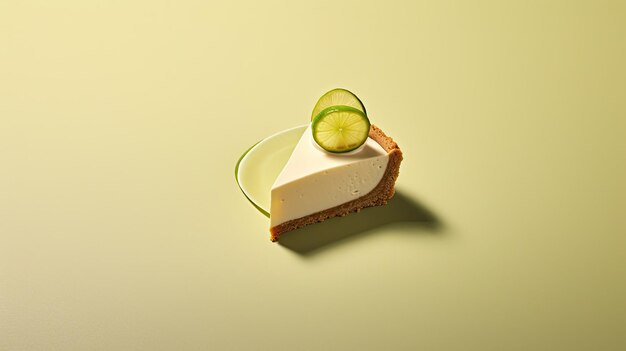 A minimalist photograph of food placed on a solid color background