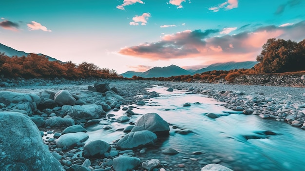 A minimalist photograph of a landscape