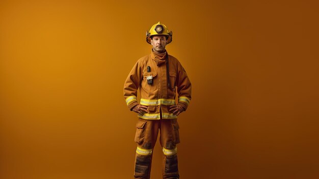 A minimalist photograph of a person standing infront of a solid color background