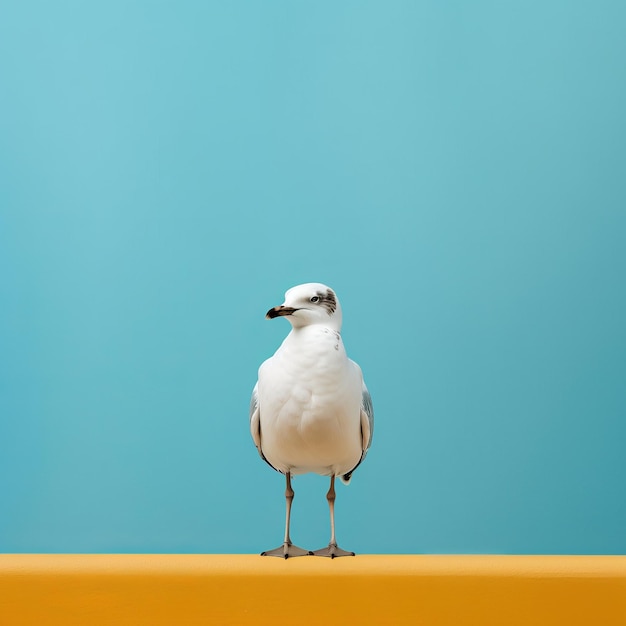Минималистская фотография милой чайки