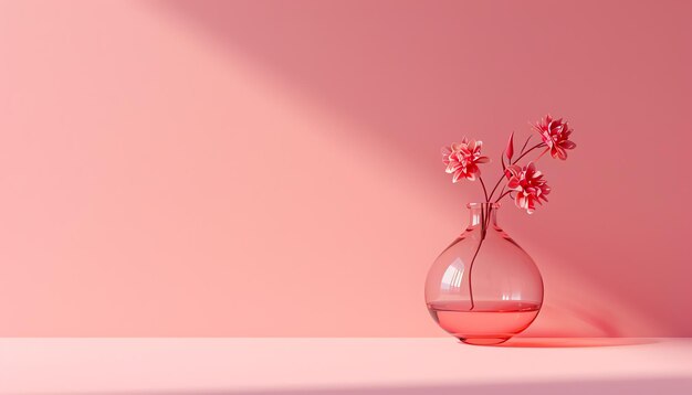 Minimalist pink background