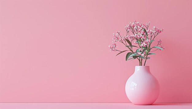 Minimalist pink background