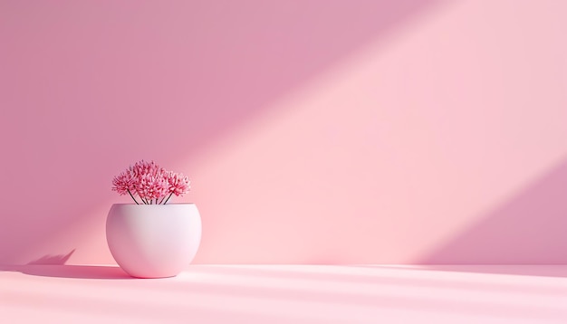 Minimalist pink background