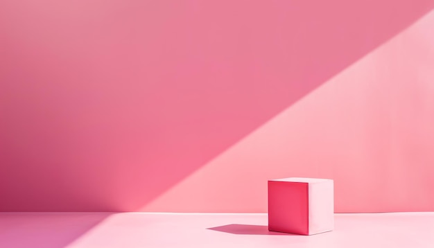 Minimalist pink background