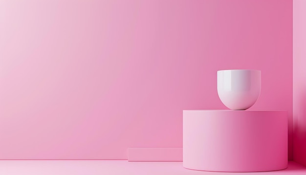 Minimalist pink background
