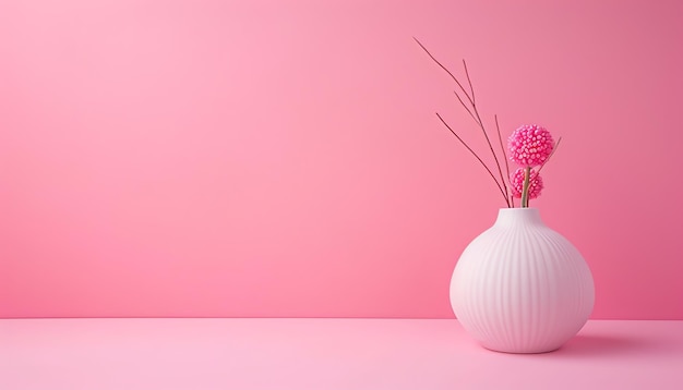 Minimalist pink background