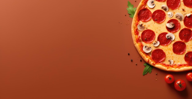 Foto sfondo della pizza minimalista