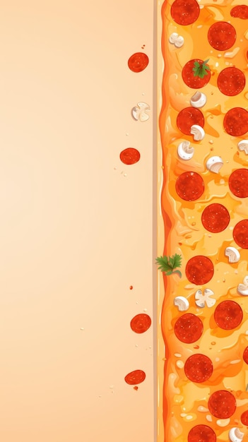 Photo minimalist pizza background