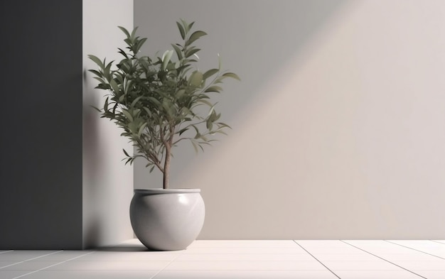 Minimalist Plant Simplistic Generative AI