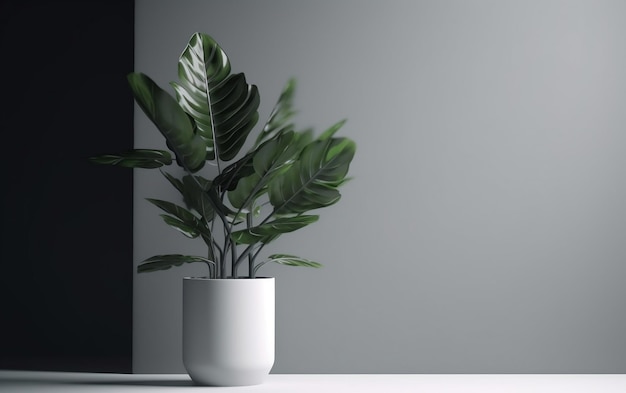 Minimalist Plant Simplistic Generative AI