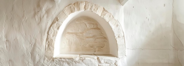 Foto arco di gesso minimalista un'attenzione creativa sulla semplicità architettonica