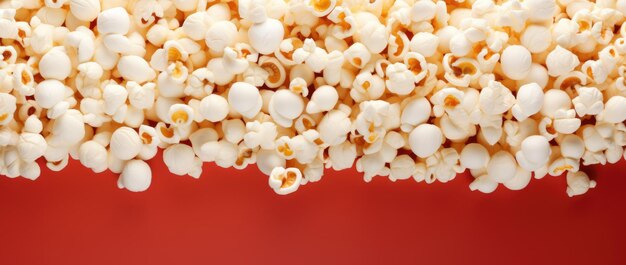 Foto sfondo minimalista di popcorn