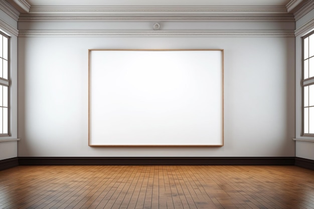 Foto minimalist poster frame mockup gallery creata con generative ai