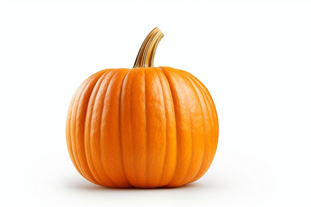 Photo a minimalist pumpkin on a white background