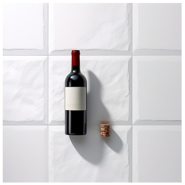 minimalist representation of wine