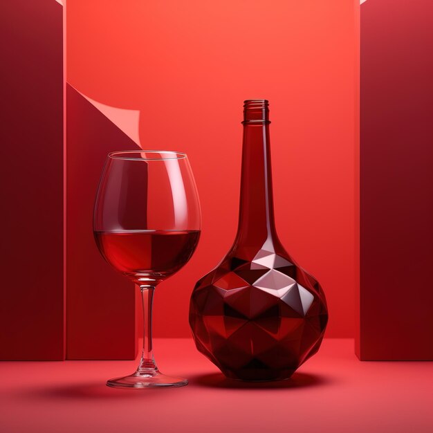 Minimalist representation of wine