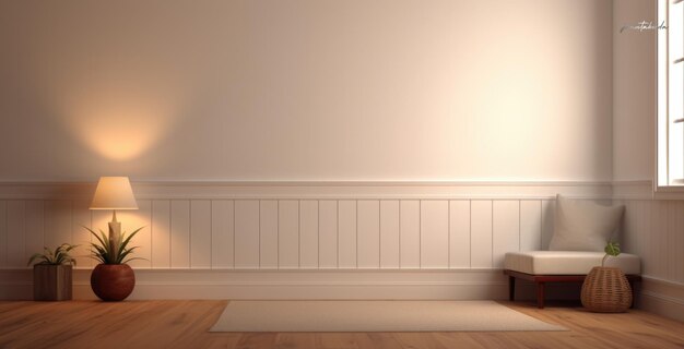 Photo minimalist room composition