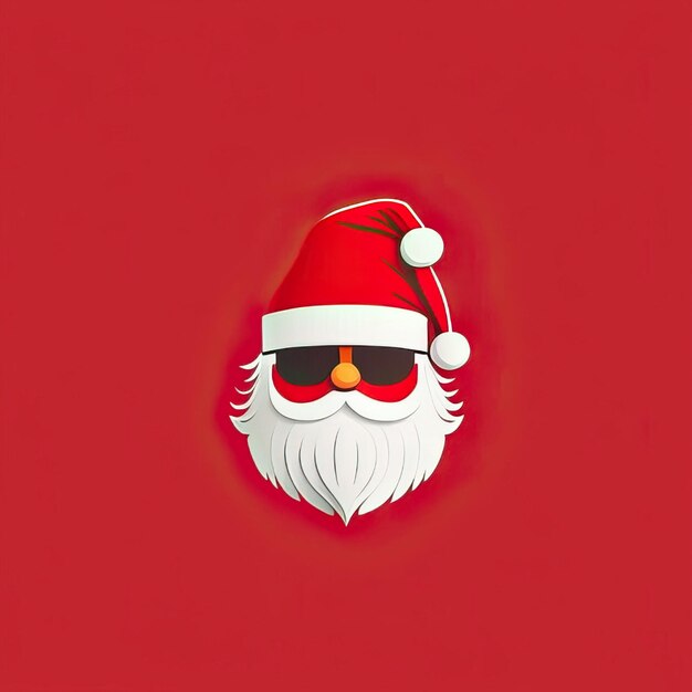 Minimalist santa claus illustration