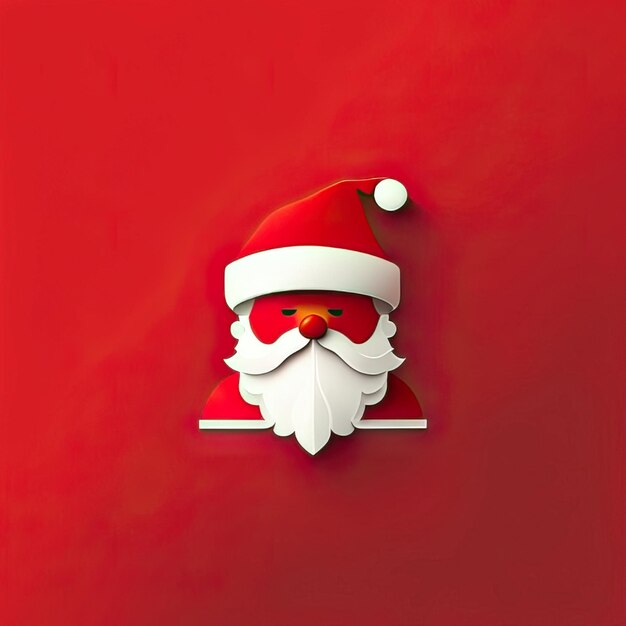 Photo minimalist santa claus illustration