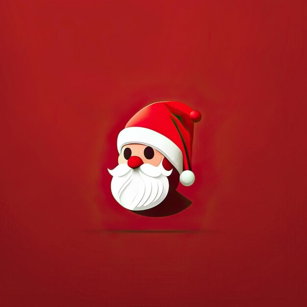 Minimalist santa claus illustration