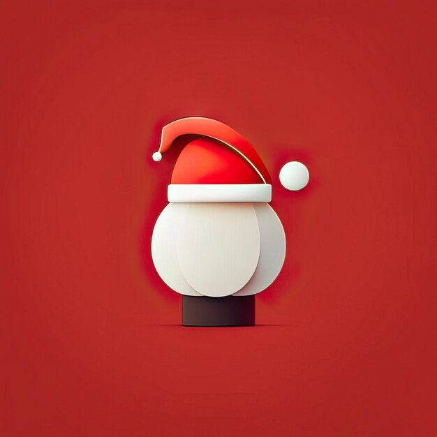 Minimalist Santa Claus Illustration