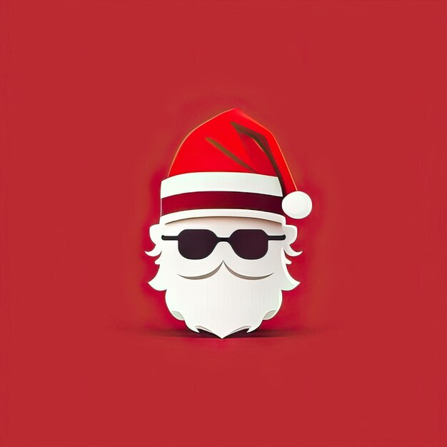 Photo minimalist santa claus illustration