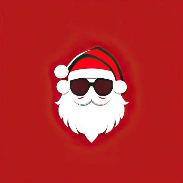 Photo minimalist santa claus illustration