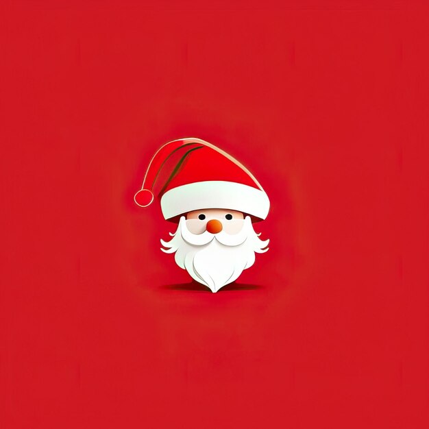 Photo minimalist santa claus illustration