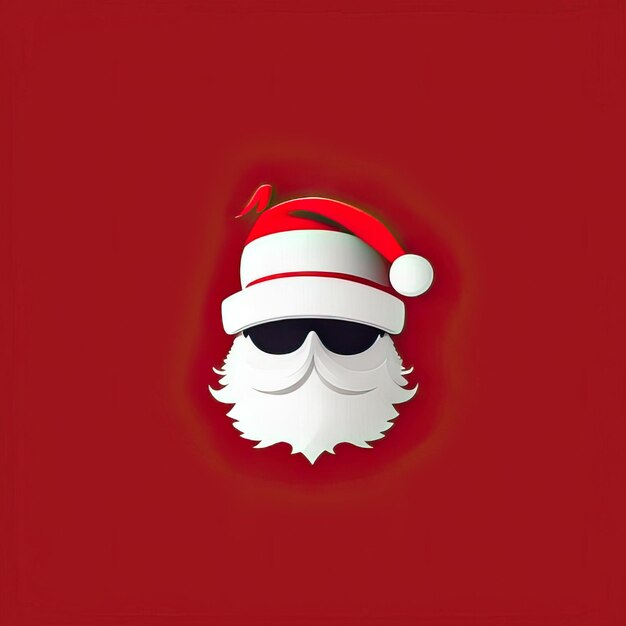 Photo minimalist santa claus illustration