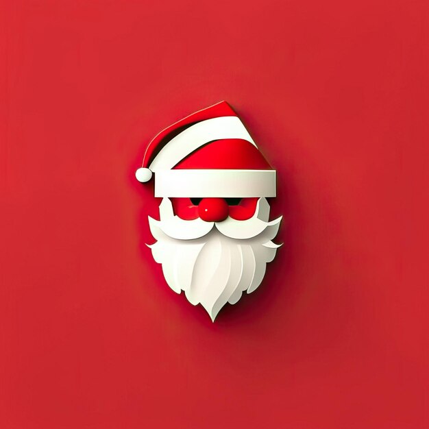 Photo minimalist santa claus illustration